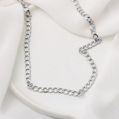 14K White Gold Curb Unisex Chain