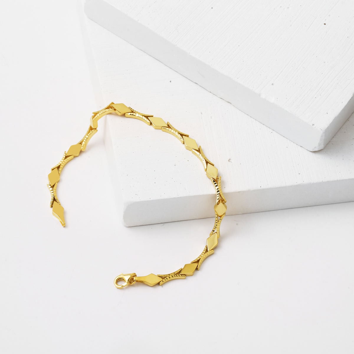 14K Yellow Gold Rhythm Bracelet