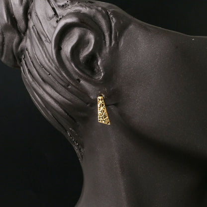 14K Yellow Gold Engraved Bridal Jewelry Set