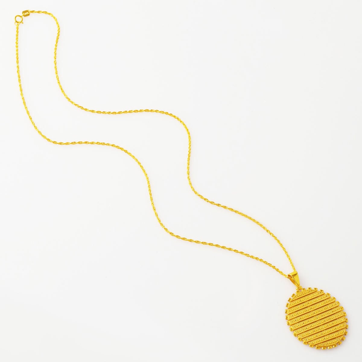 14K Yellow Gold Mesh Woven Necklace
