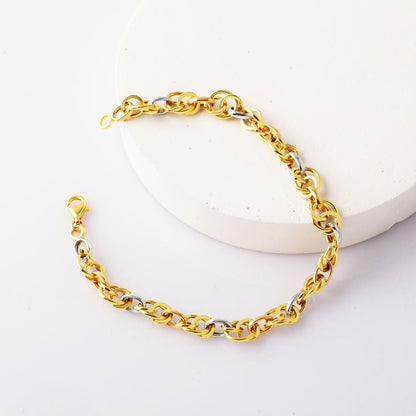 14K Yellow Gold Hoop Hallow Bracelet (4.5 g)