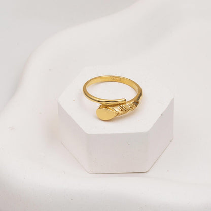 14K Yellow Gold Wheat Women's Ring (2.5 g)
