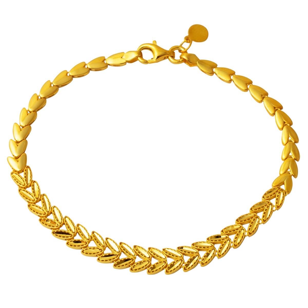 14K Yellow Gold Wheat Wedding Set (22.89 g)