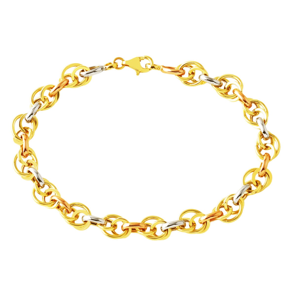 14K Yellow Gold Hoop Hallow Bracelet (4.5 g)