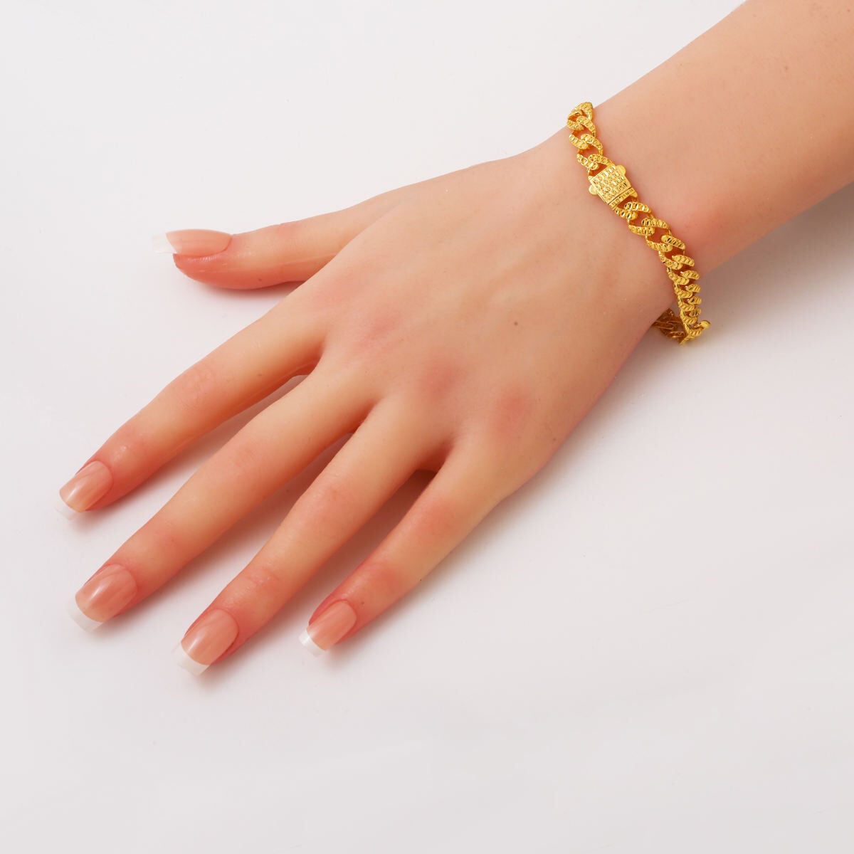 14K Yellow Gold Zeugma Curb Bracelet