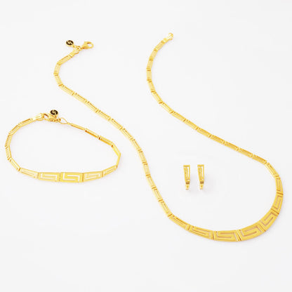 14K Yellow Gold Modern Jewelry Set
