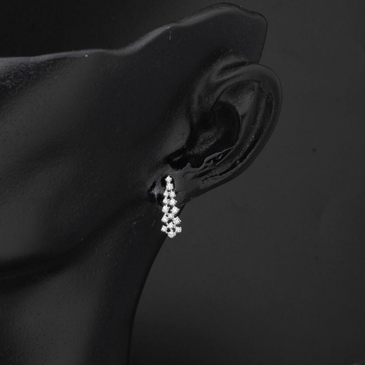 14K White Gold Daisy Promise Engagement Cubic Zirconia Set