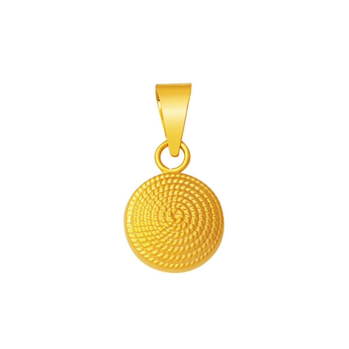 14K Yellow Gold Beypazari Cubic Zirconia Pendant