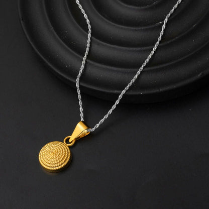 14K Yellow Gold Beypazari Cubic Zirconia Pendant