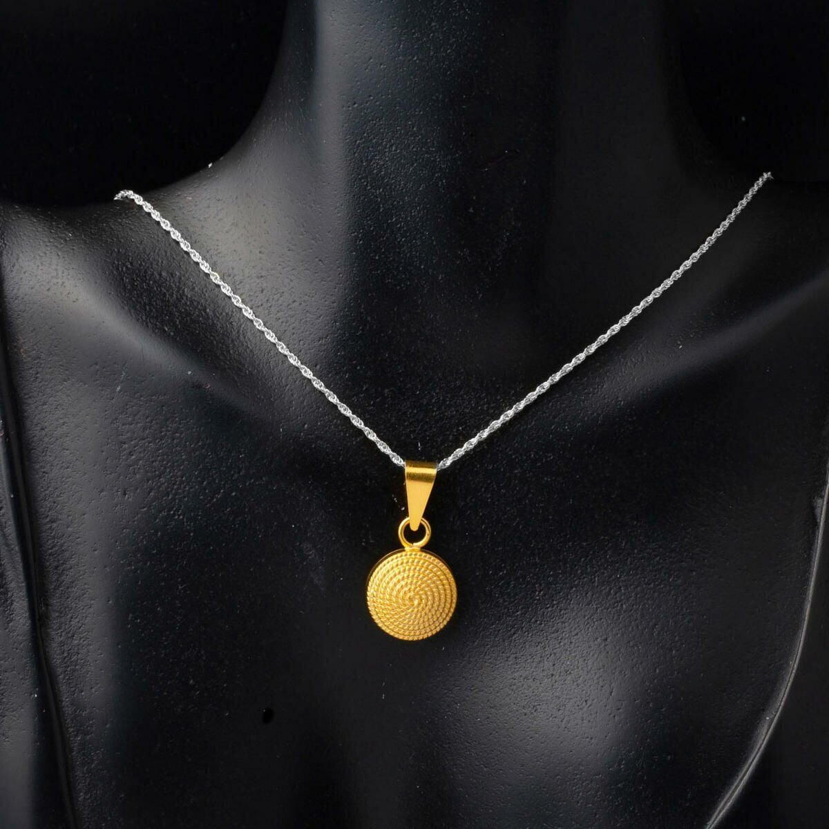14K Yellow Gold Beypazari Cubic Zirconia Pendant