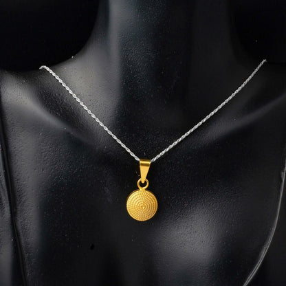 14K Yellow Gold Beypazari Cubic Zirconia Pendant