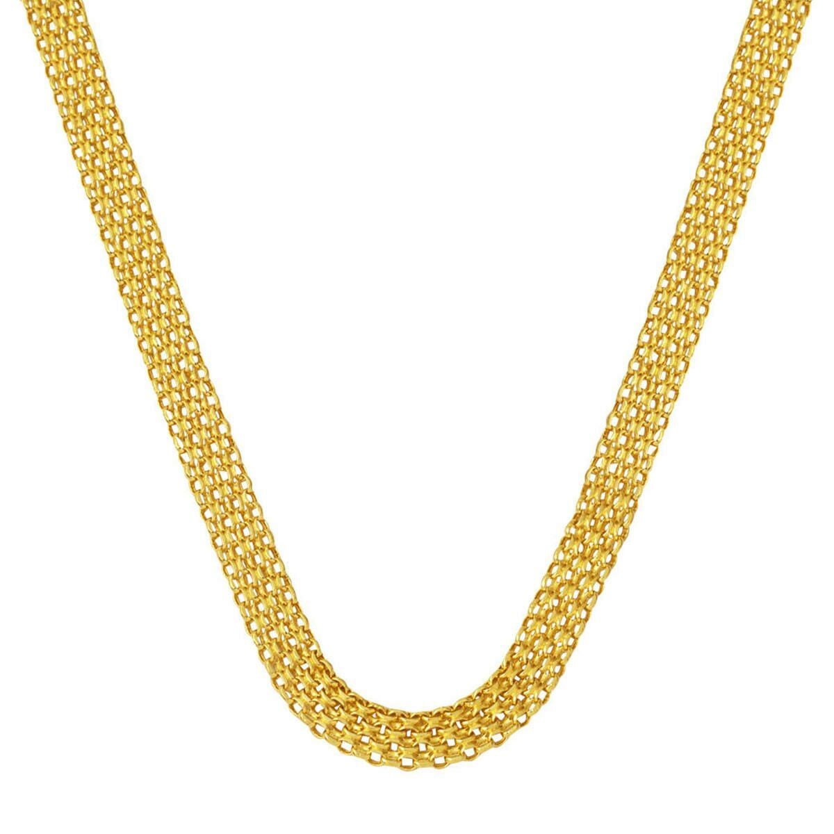 14K Yellow Gold Bismarck Chain 55 cm