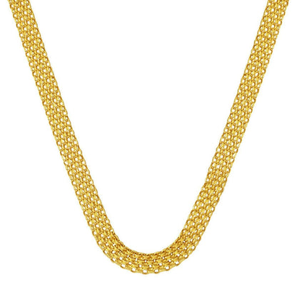14K Yellow Gold Bismarck Chain 55 cm