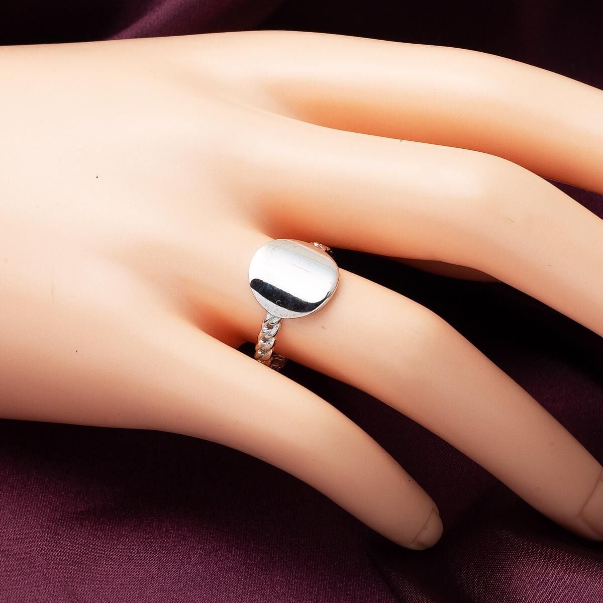 14K White Gold Bonita Pinky Ring
