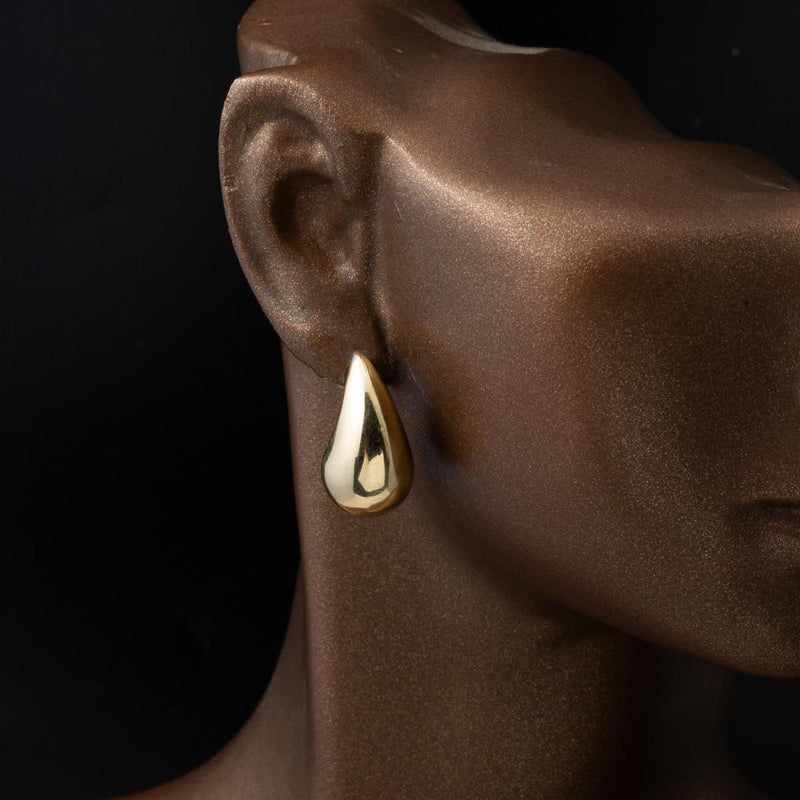 14K Yellow Gold Designer Inspired Studded Earrings