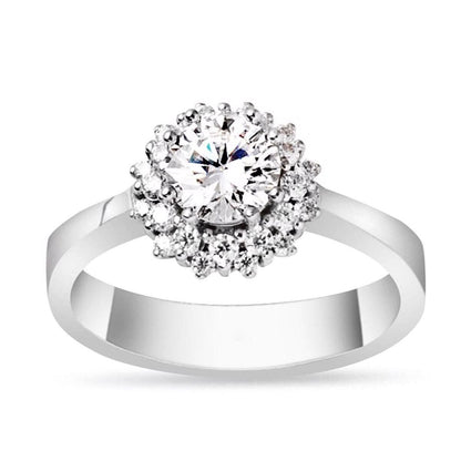 14K White Gold Yakamoz Diamond Ring