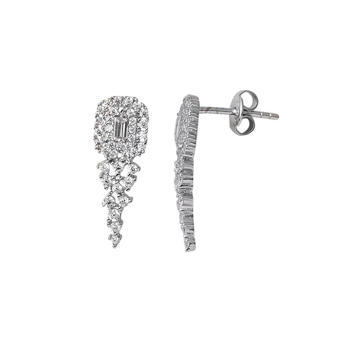 14K White Gold Zodiac Baguette Cubic Zirconia Set