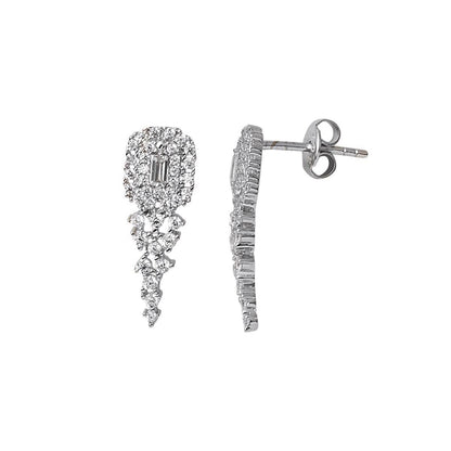 14K White Gold Zodiac Baguette Cubic Zirconia Set
