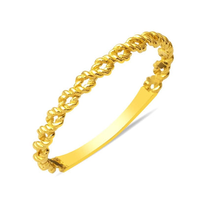 14K Yellow Gold Twisted Ring (0.86 g)
