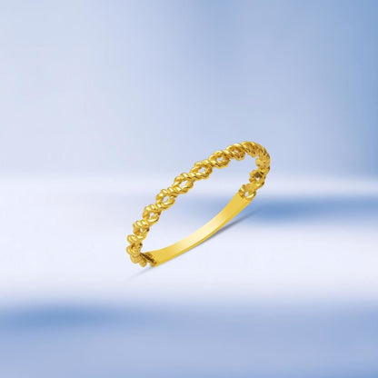 14K Yellow Gold Twisted Ring (0.86 g)