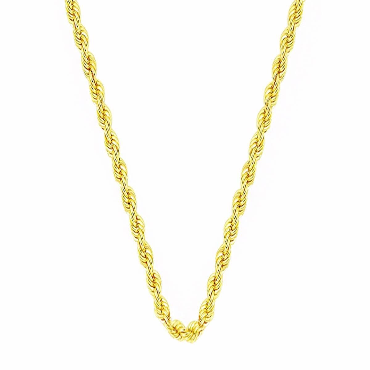 14K Yellow Gold Twisted Chain 45 cm