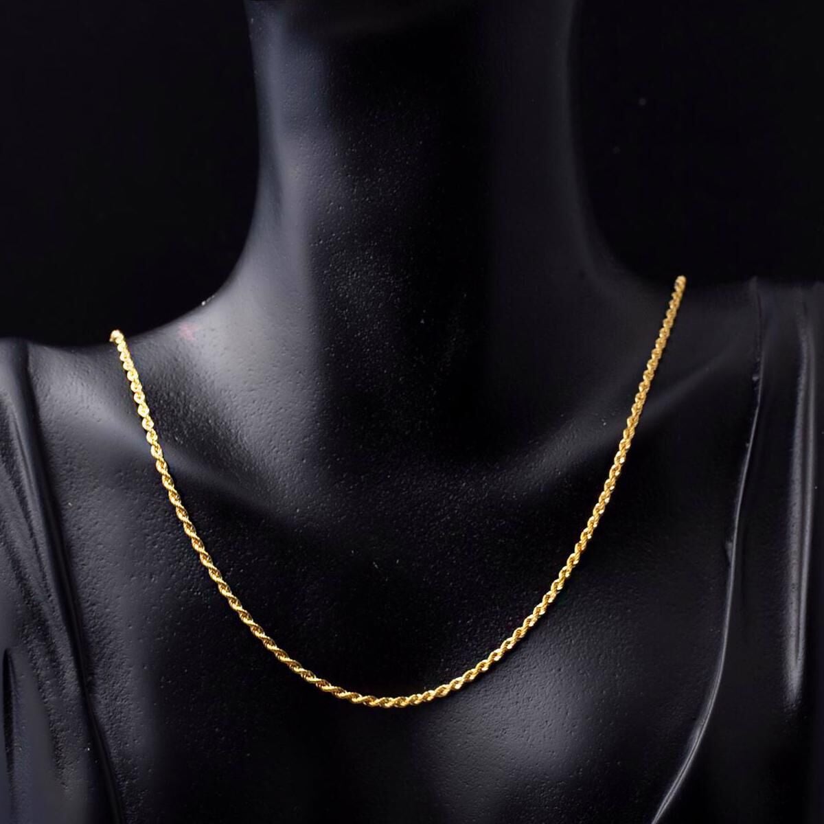 14K Yellow Gold Twisted Chain 50 cm (0.92 g)