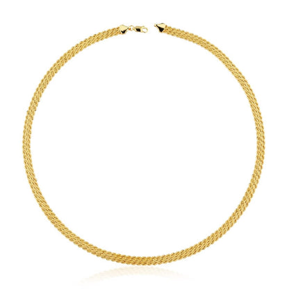 14K Yellow Gold Twisted Chain 55 cm