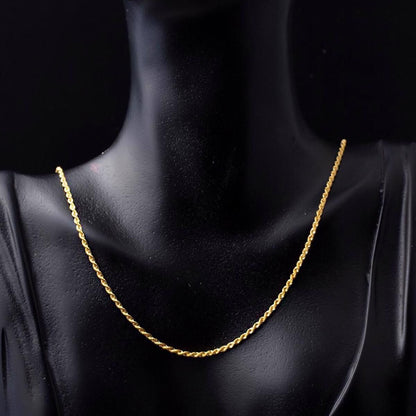 14K Yellow Gold Twisted Chain 55 cm (1.08 g)