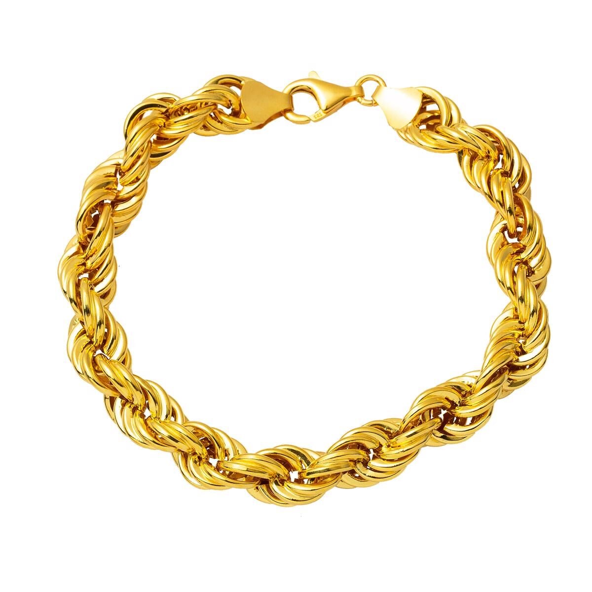14K Yellow Gold Twisted Chain Bracelet (9.45 g)