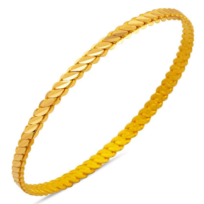 22K Yellow Gold Twisted Bangle (15.6 g)