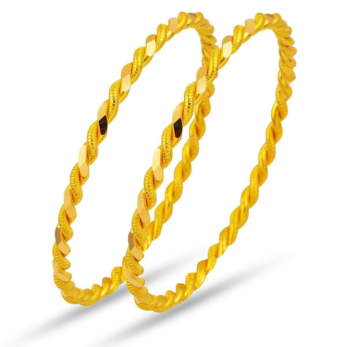 22K Yellow Gold Twisted Bangle (40 g)