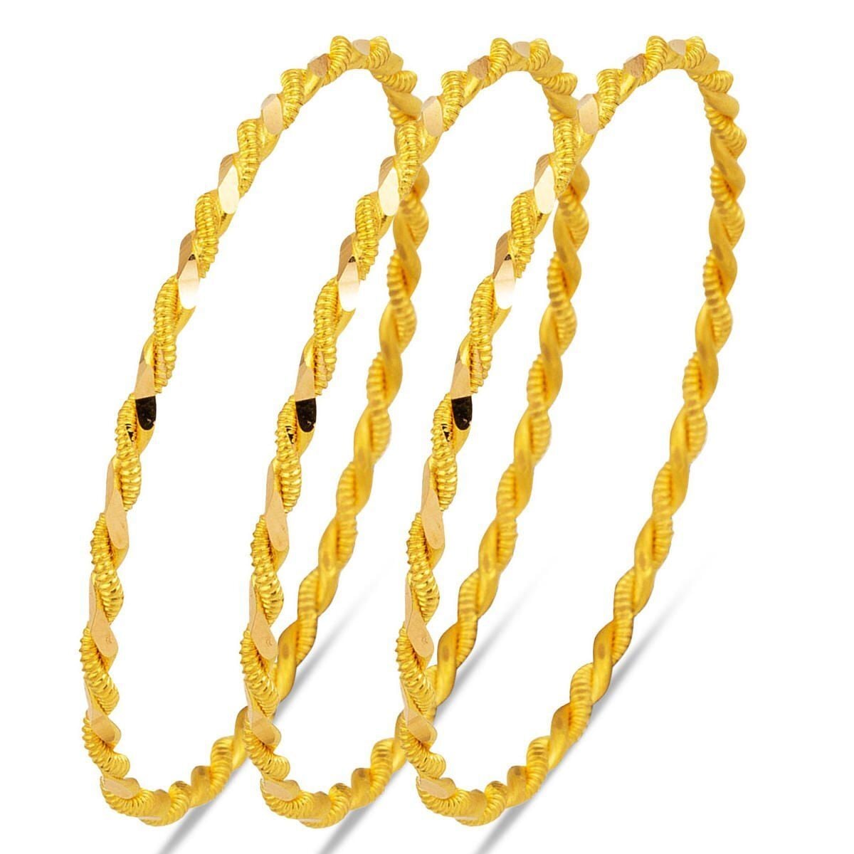 22K Yellow Gold Twisted Bangle (33 g)