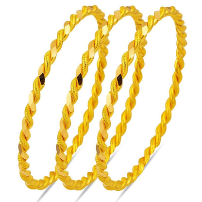 22K Yellow Gold Twisted Bangle (36 g)