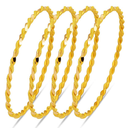 22K Yellow Gold Twisted Bangle (36 g)