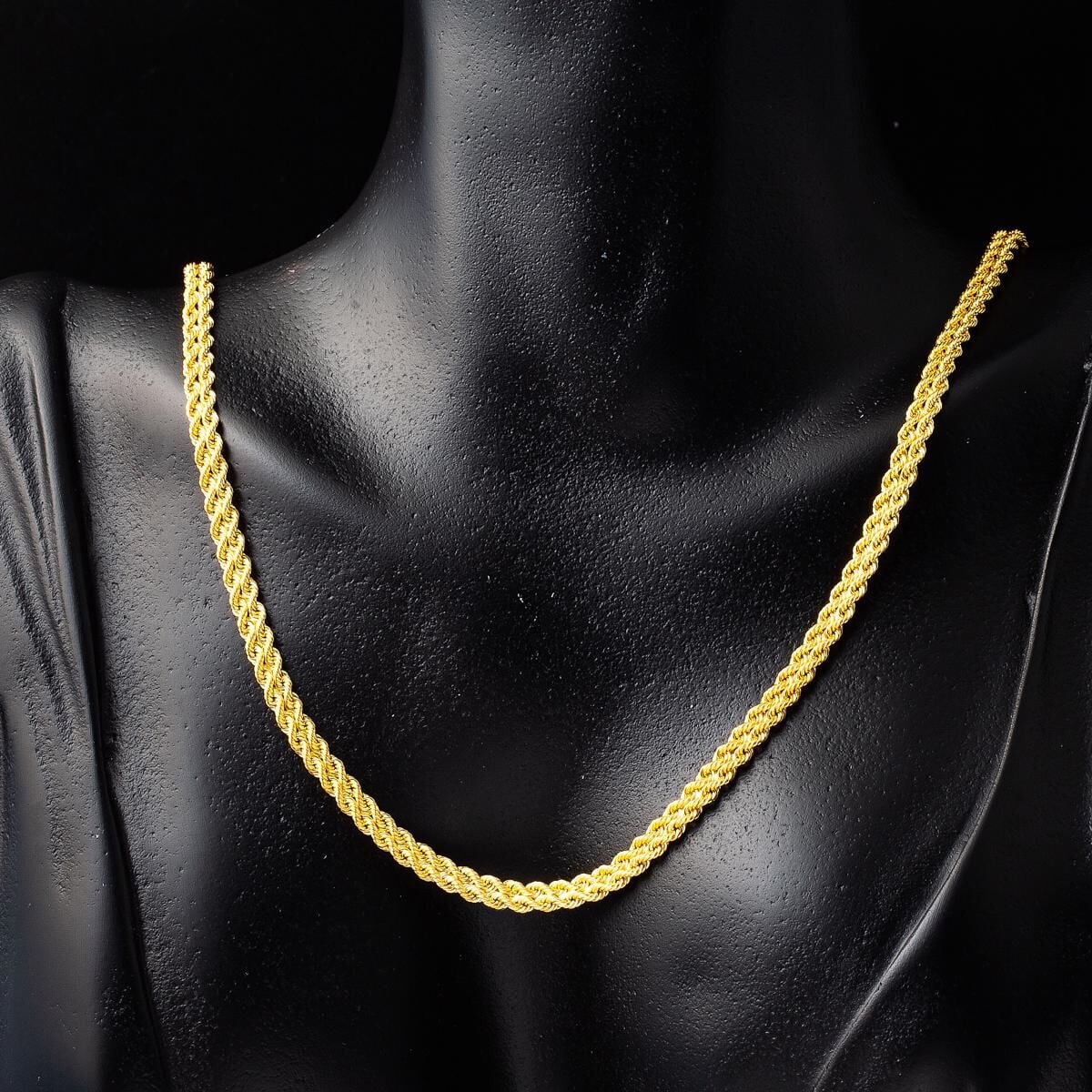 14K Yellow Gold Twisted Bracelet Collar Necklace Set