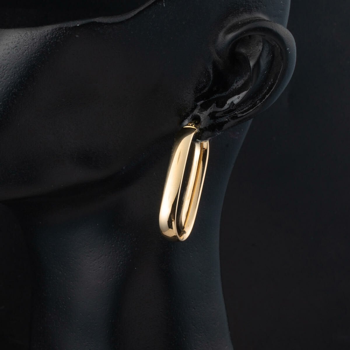 14K Gold Large Women's Hoop Earrings