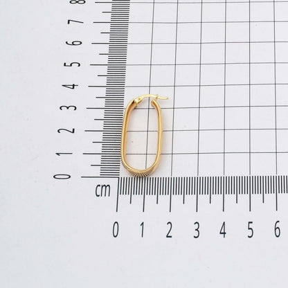 14K Gold Large Women's Hoop Earrings