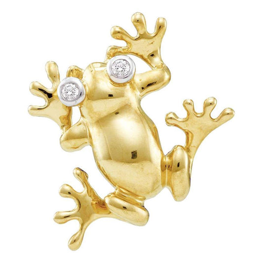 0.02CT-Diamond FROG PENDANT