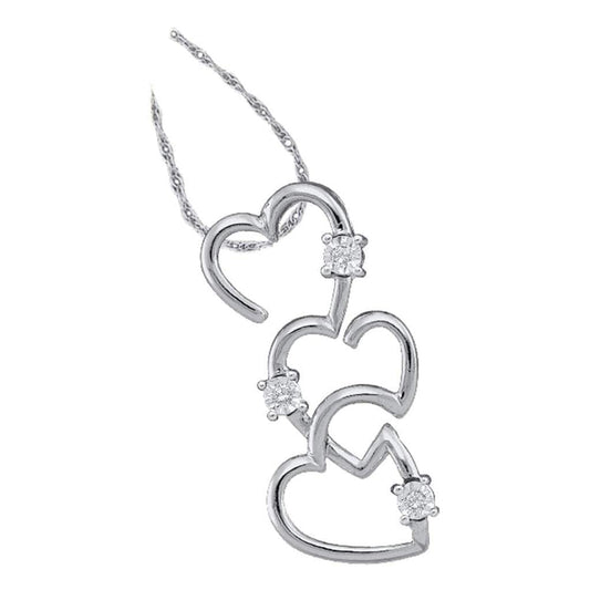 0.03CT-Diamond HEART PENDANT