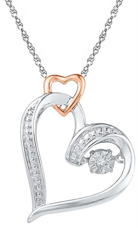 0.01CTW-Diamond HEART PENDANT