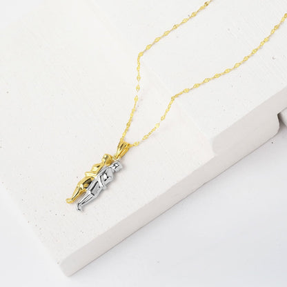 14K Yellow Gold Libra Zodiac Pendant