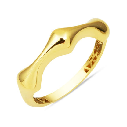 14K Yellow Gold Bone Ring