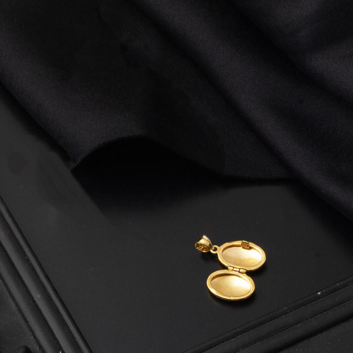 14K Yellow Gold Love Locket Pendant