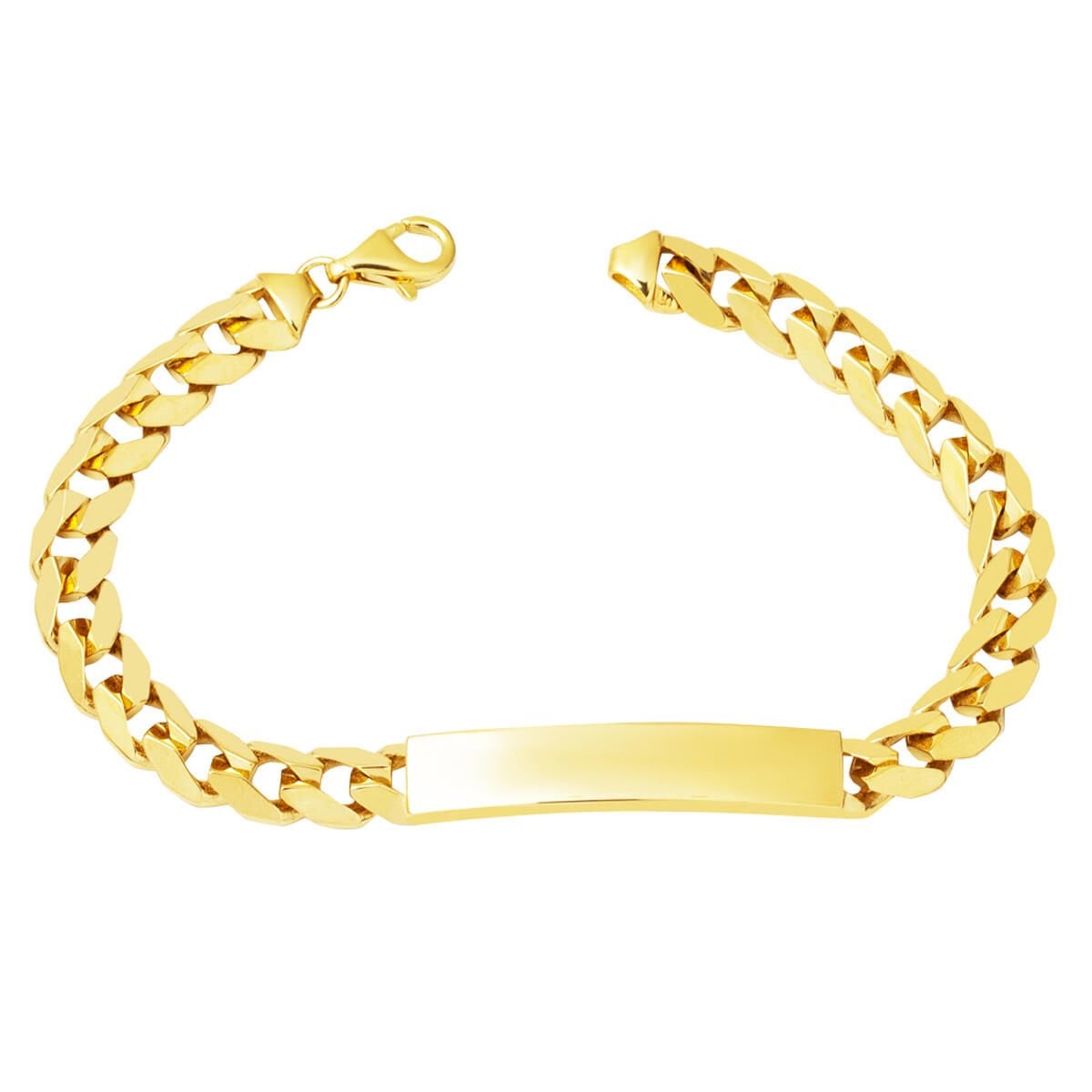 14K Yellow Gold Personalized Custom Text Children's Bracelet