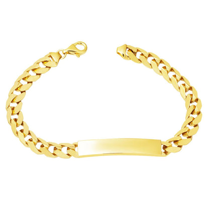 14K Yellow Gold Personalized Custom Text Children's Bracelet