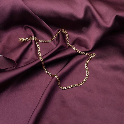 14K Yellow Gold Wrap Curb Chain 1 Meter