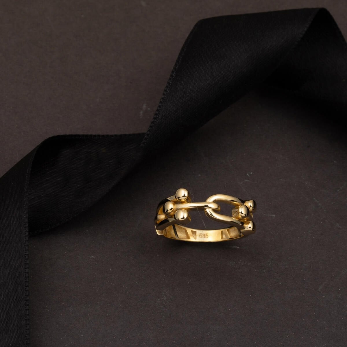 14K Yellow Gold Designer Inspired Women's Ring