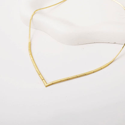 14K Yellow Gold Ajda Choker Necklace
