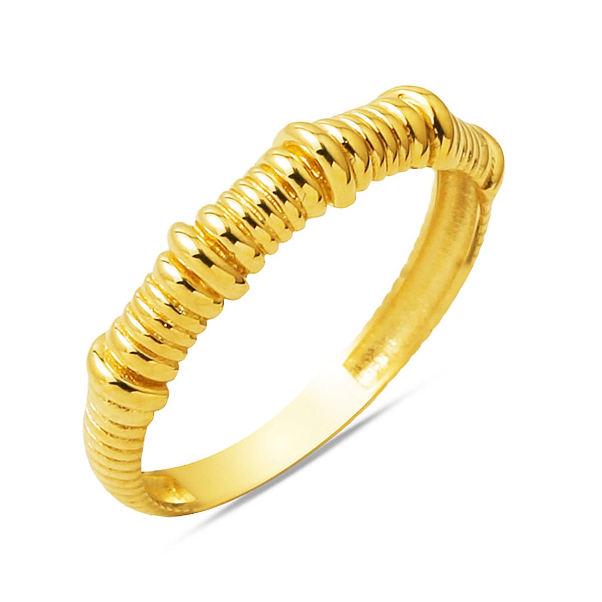 14K Yellow Gold Minimalist Design Ring