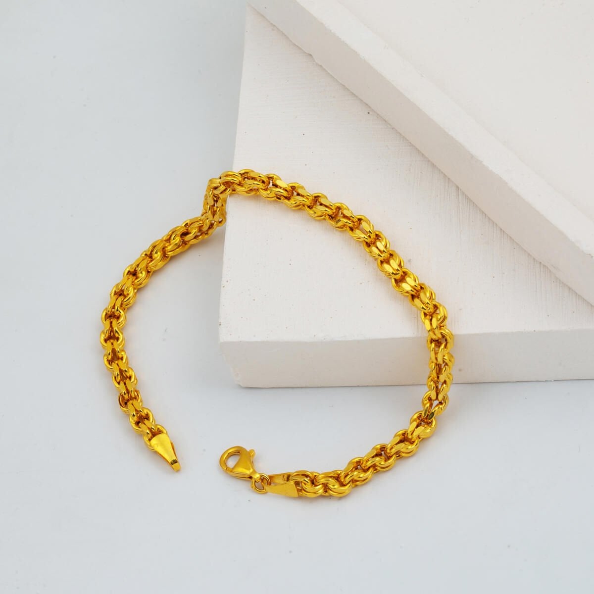 14K Yellow Gold Guverse Chain Unisex Bracelet